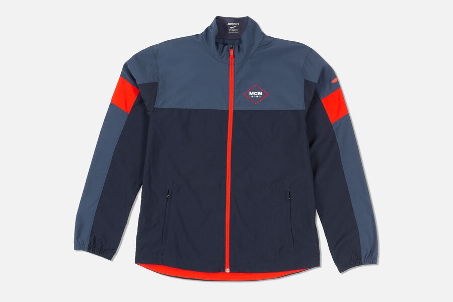 Brooks Men's MCM20 Event Outerwear Navy/Red ( UTSGO7596 )